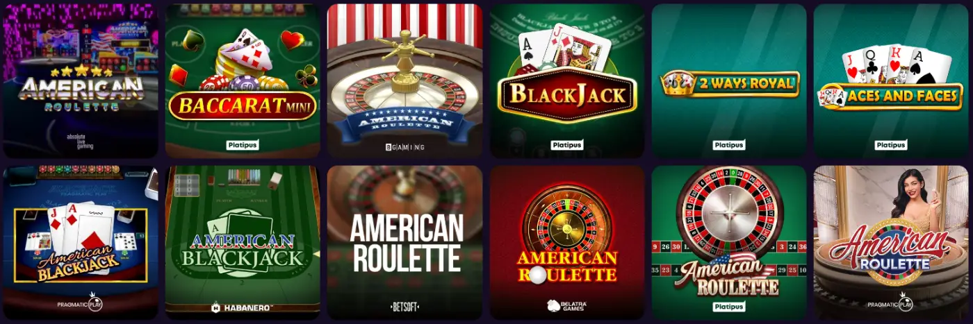 Gtspins Casino Table Games